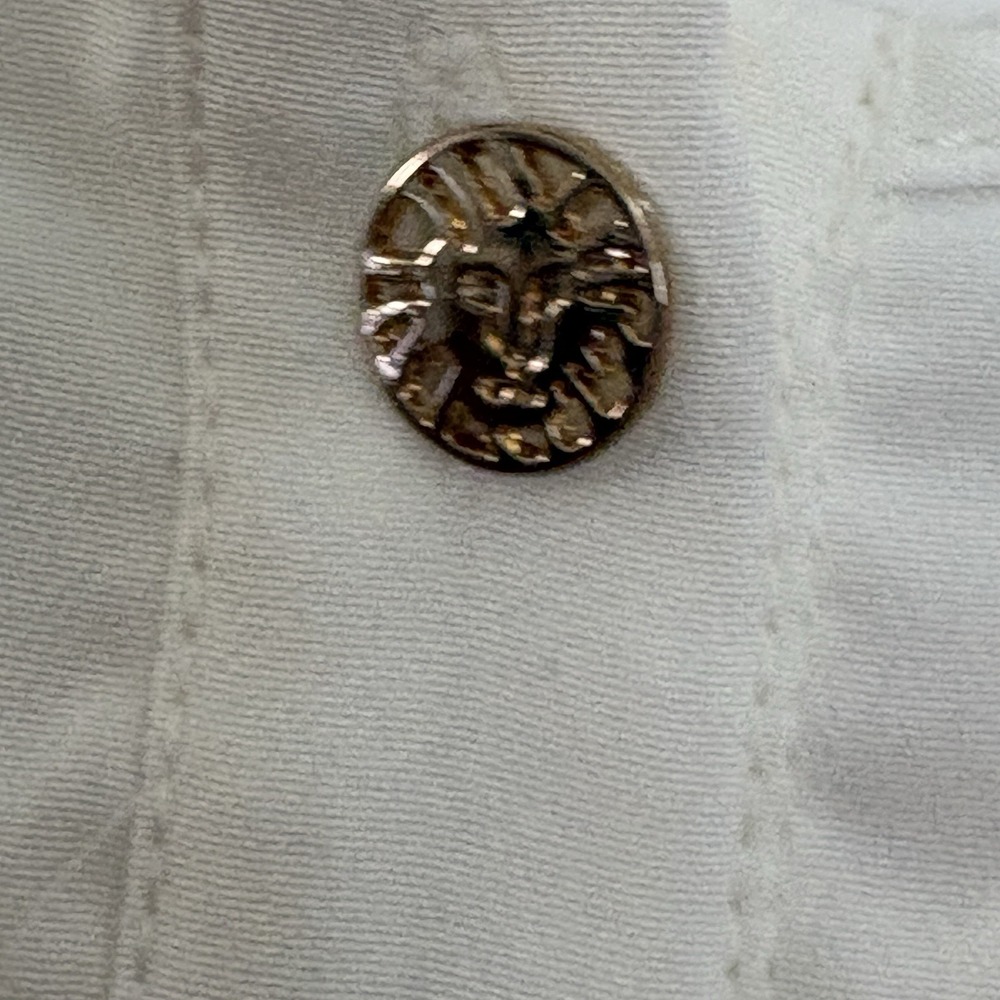 NWT Anne Klein Womens Blouse Button Front Shirt Small Logo Buttons - Picture 10 of 16